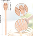 AUGHOA 25 6.3 Inch Pcs Wooden Honey Dipper Sticks, Honey Stirrer Stick for Honey Jar Dispense Drizzle Honey and Bridal