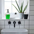 JASAI Diamond Design 12 Oz Glass Soap Dispenser, Kitchen and Bathroom with Stainless Steel Pump