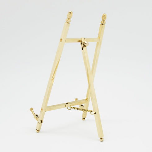 TOPNIKE Table Top Easel, Art Display Easels, Brass Plate Stands for Display, 6 Inch