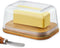 Hekeieon Butter Dish With Glass Lid - Airtight Seal for Freshness, Large Butter