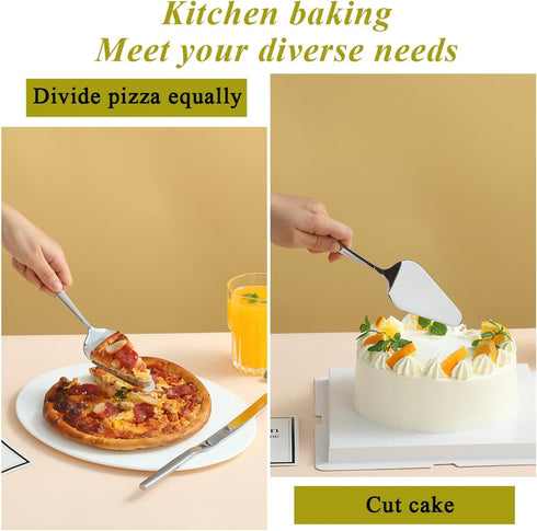 Wedding Cake Knife and Server Set - Cake Cutter and Pie Server, Dishwasher Safe for Weddings and Birthdays