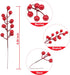 Mklsit 30 Pack 8.2 Inch Artificial Red Berry Stems, Christmas Berry Picks Holly Berries Branches for Christmas Tree