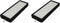 Nispira Premium True HEPA Filter Replacement for Hoover, Fits Air Purifier WH10100 and WH10200, 2 Filters