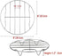 TamBee 8 Inch Cooking Rack, Round 304 Stainless Steel Baking and Cooling Steaming Rack, Set of 2