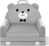 Cozy Kids Sofa Bed with Removable Washable Cover & Magic-Tape Backrest Foldable Toddler Chair, Crystal Velvet Furniture