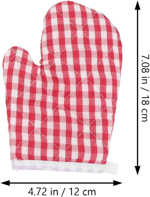 2Pcs Oven Mitts for Play Kitchen,Microwave Oven Gloves Toddler Oven Mitts Kitchen Mitts for Safe
