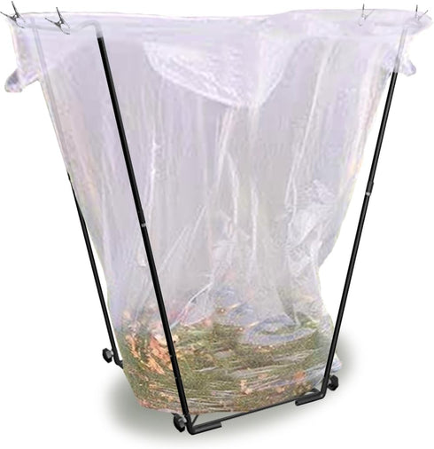 Artigarden Garden Trash Bag Holder - Outdoor Leaf Bag Support Stand Multi-Use Metal