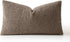 Pack 1 Decor,12x20 Inch MIULEE Textured Boucle Throw Pillow Cover Dark Brown Accent Solid Lumbar Pillow Case Decorative