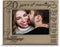 BELLA BUSTA 20 Years of Marriage Engraved Leather Picture Frame, 5 x 7 Horizontal, Anniversary Gift