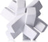 XMGZQ White Knot Statue for Coffee Table Decor,Modern Minimalist Geometric Knot Sculpture