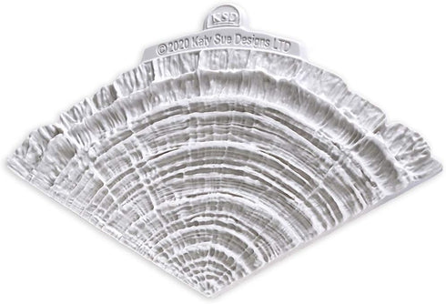 Flower Pro Large Log Slice Veiner Silicone Mold - Cake Decorating & Crafts, Makes 1/3 Circle Top for 8 Inch Cake