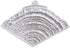Flower Pro Large Log Slice Veiner Silicone Mold - Cake Decorating & Crafts, Makes 1/3 Circle Top for 8 Inch Cake