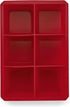 Houdini Large Cube Silicone Tray Ice Mold, 2 Pack, RED, 5257595