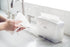 EZbrnd Countertop SLIMFOLD Hand Towel Dispenser - Kitchen/Bathroom/Office/RV/Airbnb Guest Towel Holder, White