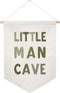 ZEARPT Little Man Cave Pennant Flag Banner, Toddler Boy Room Decor &