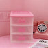 PEXIZUAN Kawaii Desk Organizer, Makeup Organizer, Room Accessories, 3 Layers