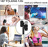 Mini Portable Fan, Powerful Handheld Fan with LED Display, 3 In 1 Personal Fan for Travel Outdoor (Black)
