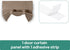 HOMEIDEAS Cappuccino Blackout Door Curtains, 26 X 40 Inch Room Darkening Thermal Insulated Tie Up Shades, 1 Panel
