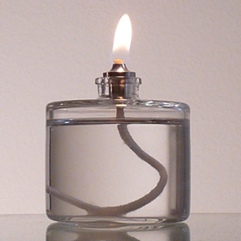 2 oz Firefly Fuels Refillable Glass Oil Candle - Liquid Candle for Indoor Use, Outdoor Events, Emergency Lighting