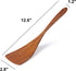 Wooden Spatula with Long Handle, Acacia Wood Flat Wok Spatula for Nonstick Cookware
