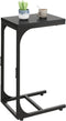WLIVE C Shaped End Table, Small Couch Side Tables with Metal Frame,
