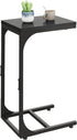 WLIVE C Shaped End Table, Small Couch Side Tables with Metal Frame,
