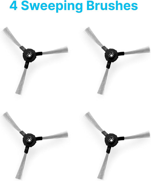 Dana Trading PUCRCX70 Robot Vacuum Accessory Kit - (4) Sweeping Side Brushes, (2) Air Filter - Compatible with PUCRCX70