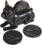 CHWUGOXI Dog Coaster Set of 4 Marble Coasters, Decorative Coasters for Dining Table