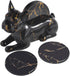 CHWUGOXI Dog Coaster Set of 4 Marble Coasters, Decorative Coasters for Dining Table