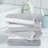 16inchx30inch 6 Pack KinHwa Microfiber Hand Towels for Bathroom Soft and Absorbent Face Towels Grey Bathroom Hand