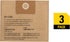 Stanley 25-1228 Disposable Filter Dust Bag Fits 2.5-3.5 Gallon Wet/Dry Vacuum Cleaner Compatible With SL18136, 3 Pack
