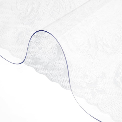VEVOR Plastic Table Cover 36 x 60 Inch, 1.5 mm Thick Clear