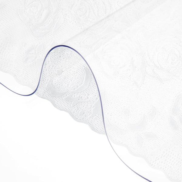 VEVOR Plastic Table Cover 36 x 60 Inch, 1.5 mm Thick Clear