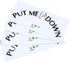 AUEAR Funny Bathroom Toilet Seat Sticker Decal Reminder Decoration for DIY (4 Pack)