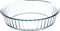 Simax Glass Pie Pan for Baking, Deep Round Dish for Apple, Pumpkin, Holiday Pies, 10.25 Inch