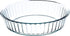 Simax Glass Pie Pan for Baking, Deep Round Dish for Apple, Pumpkin, Holiday Pies, 10.25 Inch