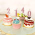 9th Birthday Candle Nine Years Pink Happy Birthday Number 9 Candles for Cake Topper Decoration for Party