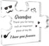 Lerdrtuin Acrylic Block Puzzle Gifts - Best for Grandpa & Grandparents, Christmas &