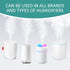 2024 Choice Humidifier Cotton Stick Filter Replacement, Portable Refill Sponges for H2O, GENIANI, USB, Travel (Pack of