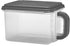 SEDLAV Medium Plastic Canister with Handle, 21 Cups - Kitchen Storage Solution with Gray Lid and Handle