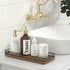 Oak Wooden Kitchen Soap Tray, 11" Sink Countertop Organizer for Soap, Sponge, Spice, and Decorative Tray