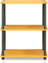 Industrial Style Marble White Side Table with Ample Storage