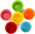 Set 6 9 Oz Elsjoy of Ceramic Ice Cream Cups, Porcelain Dessert Bowl Reusable Sundae Cups, Mini Ice Cream Bowls