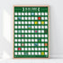 Gift Republic 100 Golf Courses Bucket List Poster
