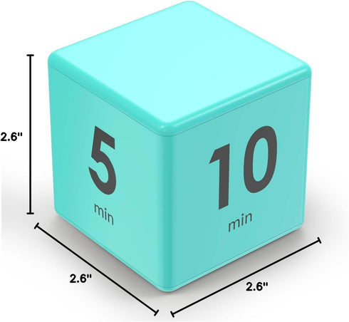 Cube Timer, Pretmess Gravity Flip Kitchen Timer for Time Management and Countdown (Mint)