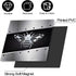 Silver Butterfly Dishwasher Magnet Cover, 23" x 26" Kitchen Decor, Stainless Steel Effect Vinyl Decal for Home Appliance