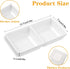 16 PCS sauce dish,Wet & Dry Double Layer Dipping Bowl, Large Capacity Sauce Dipping Cup for Restaurant Kitchen Dining Room (White) by Tolare
