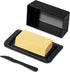 Butter Dish with Lid, Large Butter Dish with Lid for Countertop Built-in