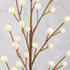 Pack 6 of Artificial Cream Winter White Weatherproof Berry Stem Branches - Waterproof Berries for Indoor and Outdoor