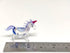 Unicorn Tiny Miniature Figurines - Hand Blown Glass Art Fantasy Animals Collectible Gift Home Décor (Blue Pink)